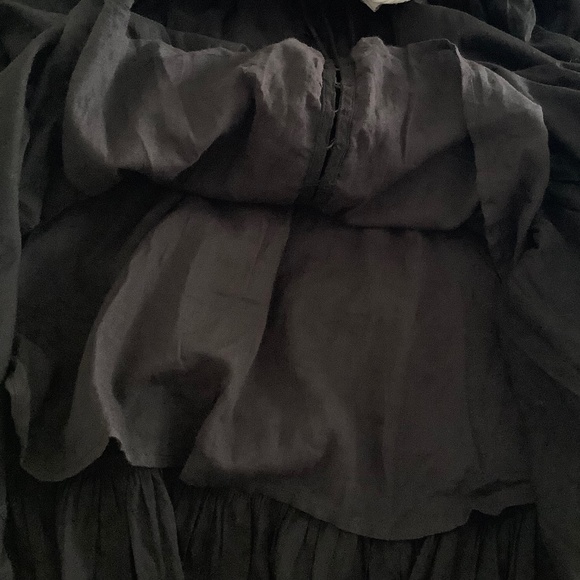 Elan Black Maxi S/S Button Front Dress Size S - Picture 7 of 8